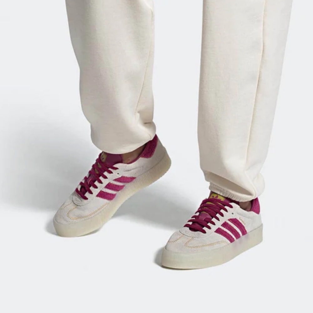 adidas sambarose in brown purple